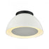 Elk Pelham 10 Inch Wide 2 Light Flush Mount Matte Black with Matte White Model: 52303/2