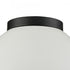 Elk Pelham 10 Inch Wide 2 Light Flush Mount Matte Black with Matte White Model: 52303/2
