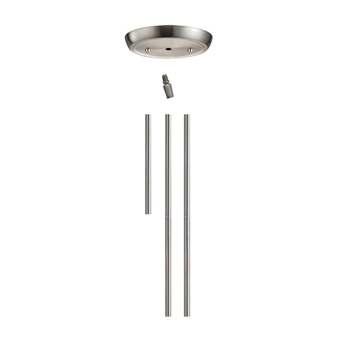 Elk Pendant Options Illuminare Accessories Rod Kit (1 6 inch 2 12 inch extensions) in Satin Nickel Model: ROD KIT-SN