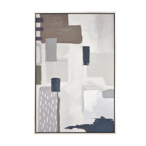 Elk Pender Abstract Framed Wall Art in Multicolor Finish Model: H0026-10898