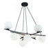 Elk_discontinued Perch 41.25 Inch Wide 8 Light Chandelier in Acid Dipped Black Model: 9680-ADB-OP