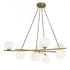 Elk_discontinued Perch 41.25 Inch Wide 8 Light Chandelier in Acid Dipped Black Model: 9680-ADB-OP