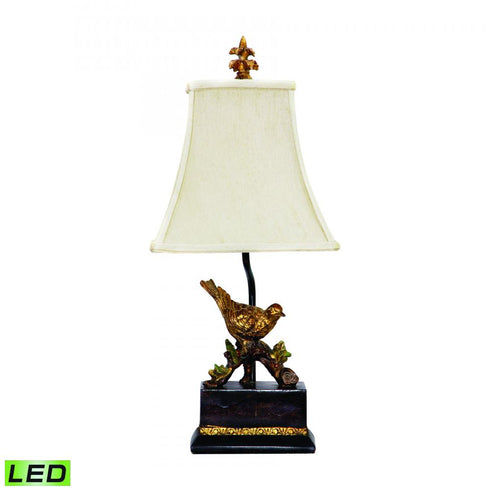 Elk Perching Robin 21 Inch High 1 Light Table Lamp in Antique Black Includes LED Bulb Model: 91-171-LED
