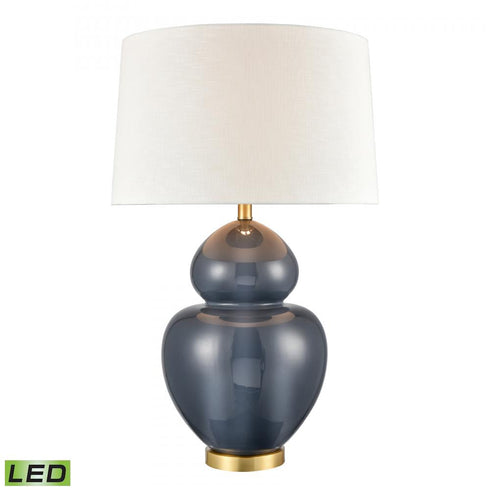Elk Perry 30 Inch High 1 Light Table Lamp in Blue Includes LED Bulb Model: H0019-8051-LED