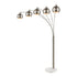 Elk Peterborough 5 Light Floor Lamp in Polished Nickel Finish Model: 77102