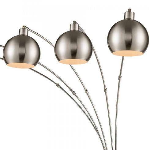 Elk Peterborough 5 Light Floor Lamp in Polished Nickel Finish Model: 77102