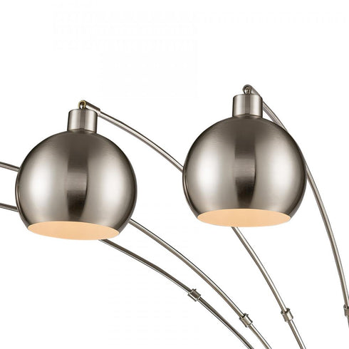 Elk Peterborough 5 Light Floor Lamp in Polished Nickel Finish Model: 77102