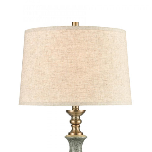 Elk Port Ewen Ceramic Table lamp in Blue Finish Model: 77183