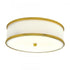 Elk Prism 16.75 Inch Wide 3 Light Flush Mount in Polished Nickel Model: 5665-PN-WG