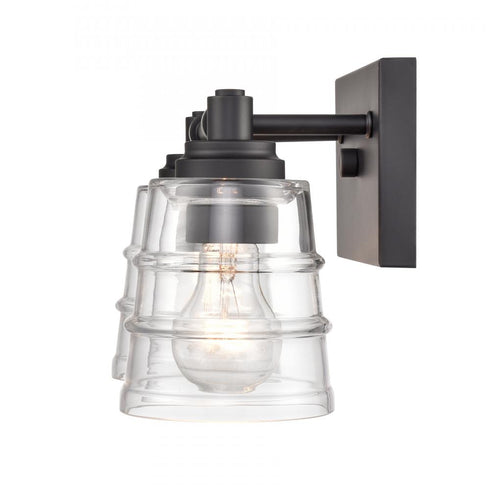 Elk Pulsate 13 Inch Wide 2 Light Vanity Light in Matte Black Model: 67981/2