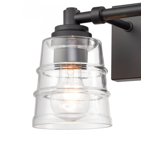 Elk Pulsate 13 Inch Wide 2 Light Vanity Light in Matte Black Model: 67981/2