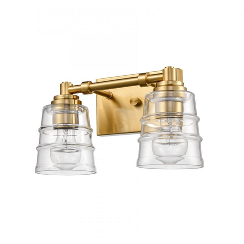 Elk Pulsate 13 Inch Wide 2 Light Vanity Light in Satin Brass Model: 67971/2