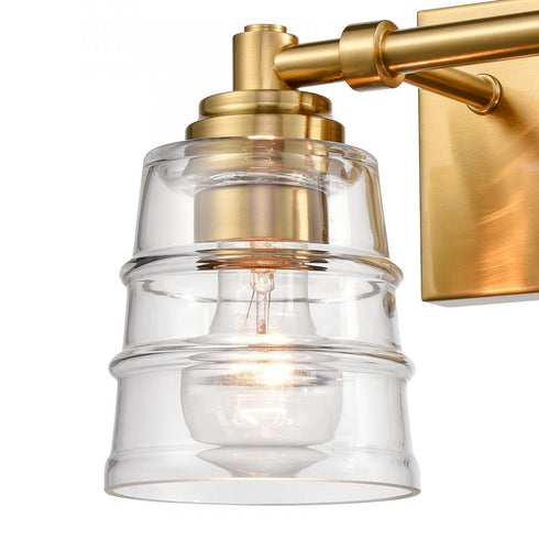 Elk Pulsate 13 Inch Wide 2 Light Vanity Light in Satin Brass Model: 67971/2
