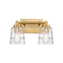 Elk Pulsate 13 Inch Wide 2 Light Vanity Light in Satin Brass Model: 67971/2