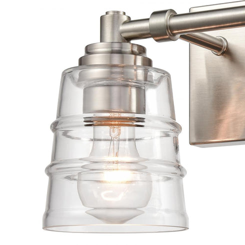 Elk Pulsate 13 Inch Wide 2 Light Vanity Light in Satin Nickel Model: 67961/2