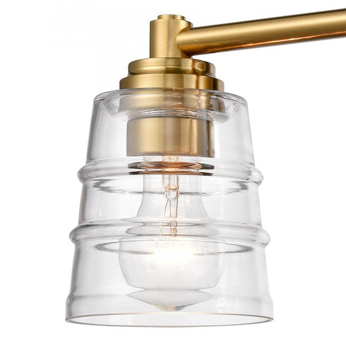 Elk Pulsate 21.5 Inch Wide 3 Light Vanity Light in Satin Brass Model: 67972/3