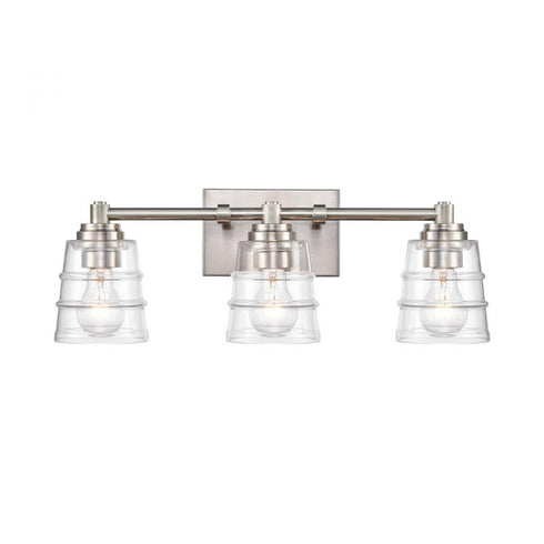 Elk Pulsate 21.5 Inch Wide 3 Light Vanity Light in Satin Nickel Model: 67962/3