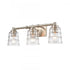 Elk Pulsate 21.5 Inch Wide 3 Light Vanity Light in Satin Nickel Model: 67962/3