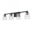 Elk Pulsate 30.25 Inch Wide 4 Light Vanity Light in Matte Black Model: 67983/4