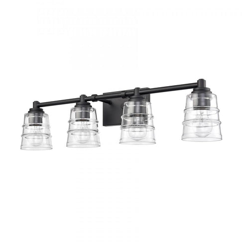 Elk Pulsate 30.25 Inch Wide 4 Light Vanity Light in Matte Black Model: 67983/4