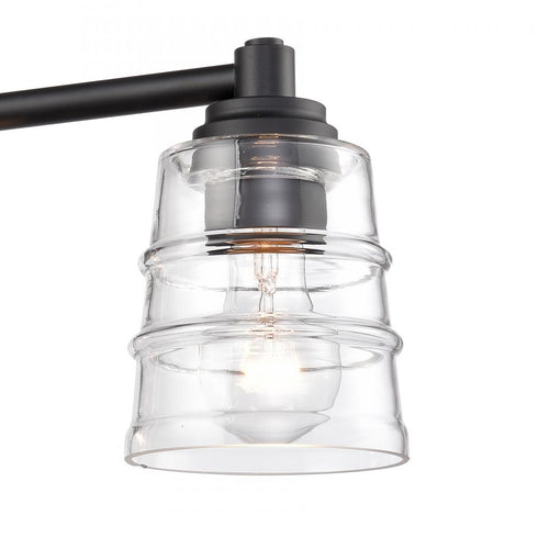 Elk Pulsate 30.25 Inch Wide 4 Light Vanity Light in Matte Black Model: 67983/4