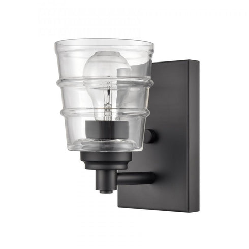 Elk Pulsate 4.5 Inch Wide 1 Light Vanity Light in Matte Black Model: 67980/1