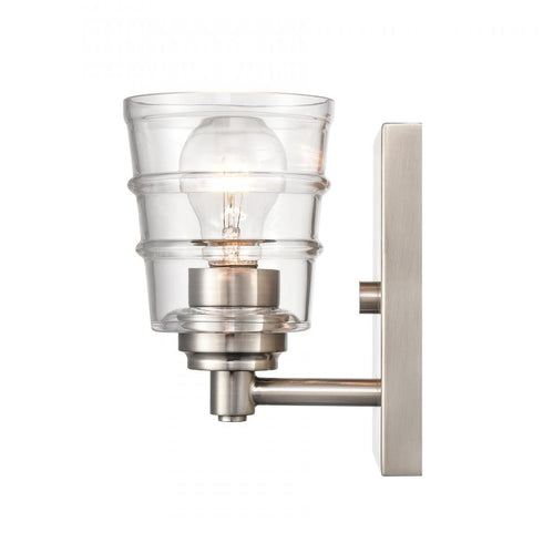 Elk Pulsate 4.5 Inch Wide 1 Light Vanity Light in Satin Nickel Model: 67960/1