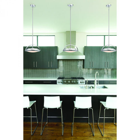 Elk Quincy 1 Light PENDANT in Chrome Finish Model: LC411-PW-15