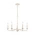 Elk Quinn 24 Inch Wide 5 Light Chandelier in Antique White Model: EC89686/5