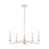Elk Quinn 24 Inch Wide 5 Light Chandelier in Antique White Model: EC89686/5