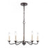 Elk Quinn 24 Inch Wide 5 Light Chandelier in Old Bronze Model: EC89687/5