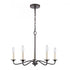 Elk Quinn 24 Inch Wide 5 Light Chandelier in Old Bronze Model: EC89687/5