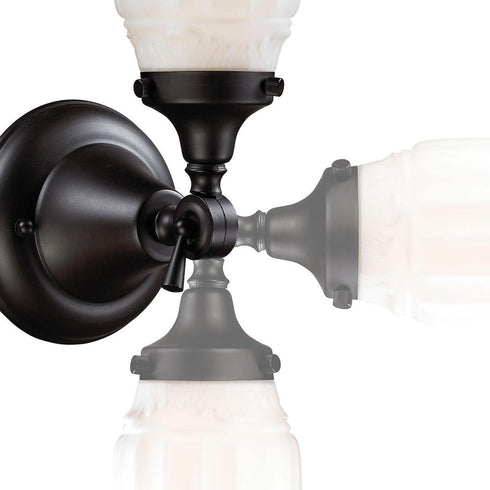 Elk Quinton Parlor VANITY LIGHT in Oiled Bronze Finish Model: 66211-1