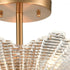 Elk Radiance SEMI FLUSH MOUNT in Satin Brass Finish Model: 60164/3