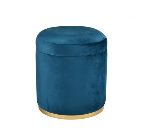 Elk Raina BENCH OTTOMAN in Dark Blue Finish Model: S0035-9180