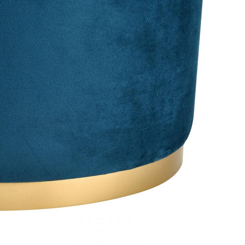 Elk Raina BENCH OTTOMAN in Dark Blue Finish Model: S0035-9180