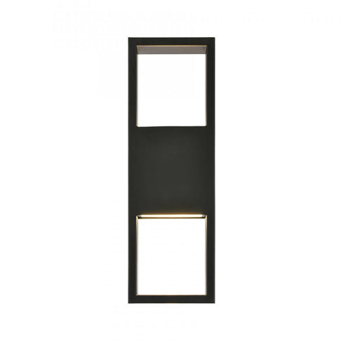 Elk Reflection Point 15 Inch High LED Outdoor Sconce in Matte Black Model: 69620/LED