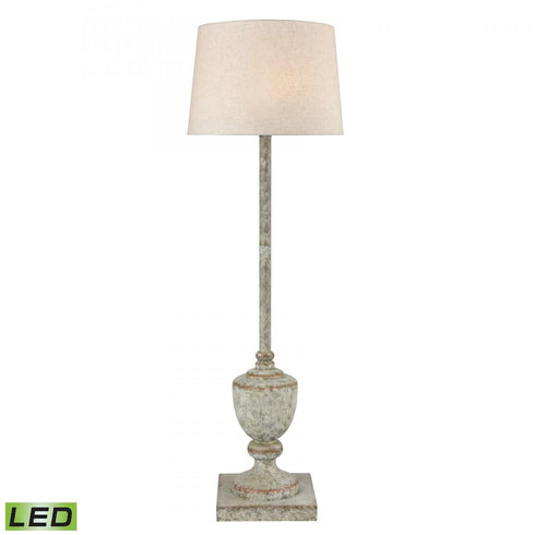 Elk Regus 51 Inch High 1 Light Outdoor Floor Lamp in Antique Gray Includes LED Bulb Model: D4390-LED