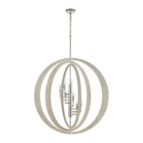 Elk Retro Rings CHANDELIER in Sandy Beechwood Finish Model: 82068/9