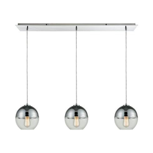 Elk Revelo 3 Light MINI PENDANT in Polished Chrome Finish Model: 10492/3LP