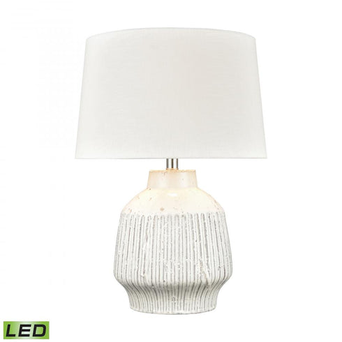 Elk Rhoda 24 Inch High 1 Light Table Lamp in White Includes LED Bulb Model: H0019-7992-LED