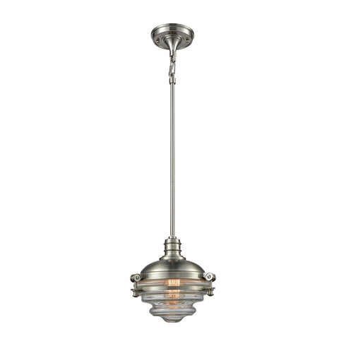 Elk Riley 1 Light MINI PENDANT in Satin Nickel Finish Model: 16061/1