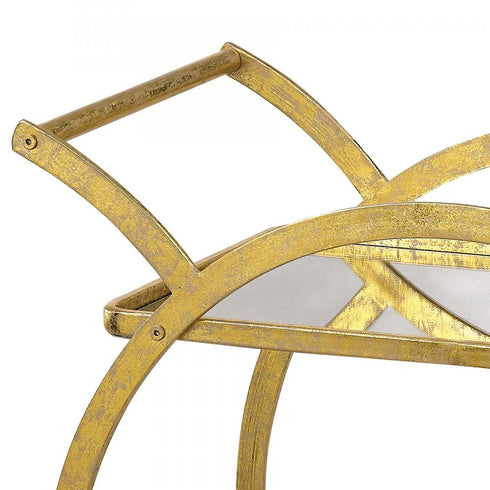 Elk Ring ACCENT TABLE in Gold Finish Model: 351-10212