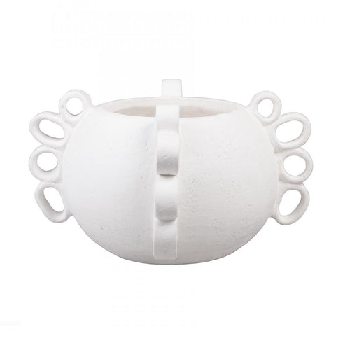 Elk Rinko Wide Vase in White Model: S0077-12104