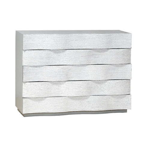 Elk Ripple Effect CHEST in Pigeon White Finish Model: 6418002