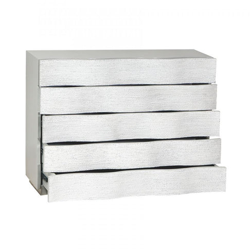Elk Ripple Effect CHEST in Pigeon White Finish Model: 6418002