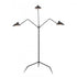 Elk Risley 81.5 Inch High 3 Light Floor Lamp in Matte Black Model: H0019-11103