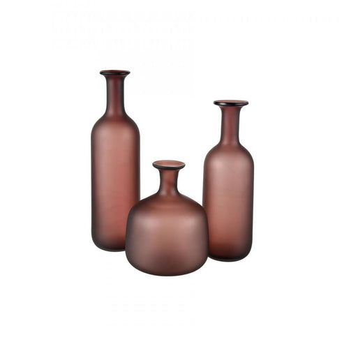Elk Riven Vase Small (2 pack) (2 pack) in Plum Finish Model: S0014-10051