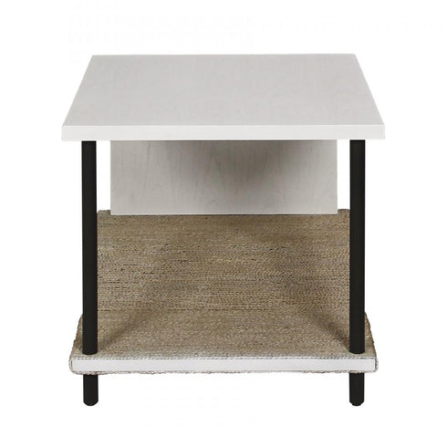 Elk Riverview Accent Table White in Checkmate White Finish Model: S0075-9969