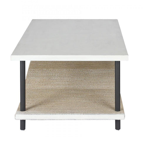 Elk Riverview Coffee Table White in Checkmate White Finish Model: S0075-9968